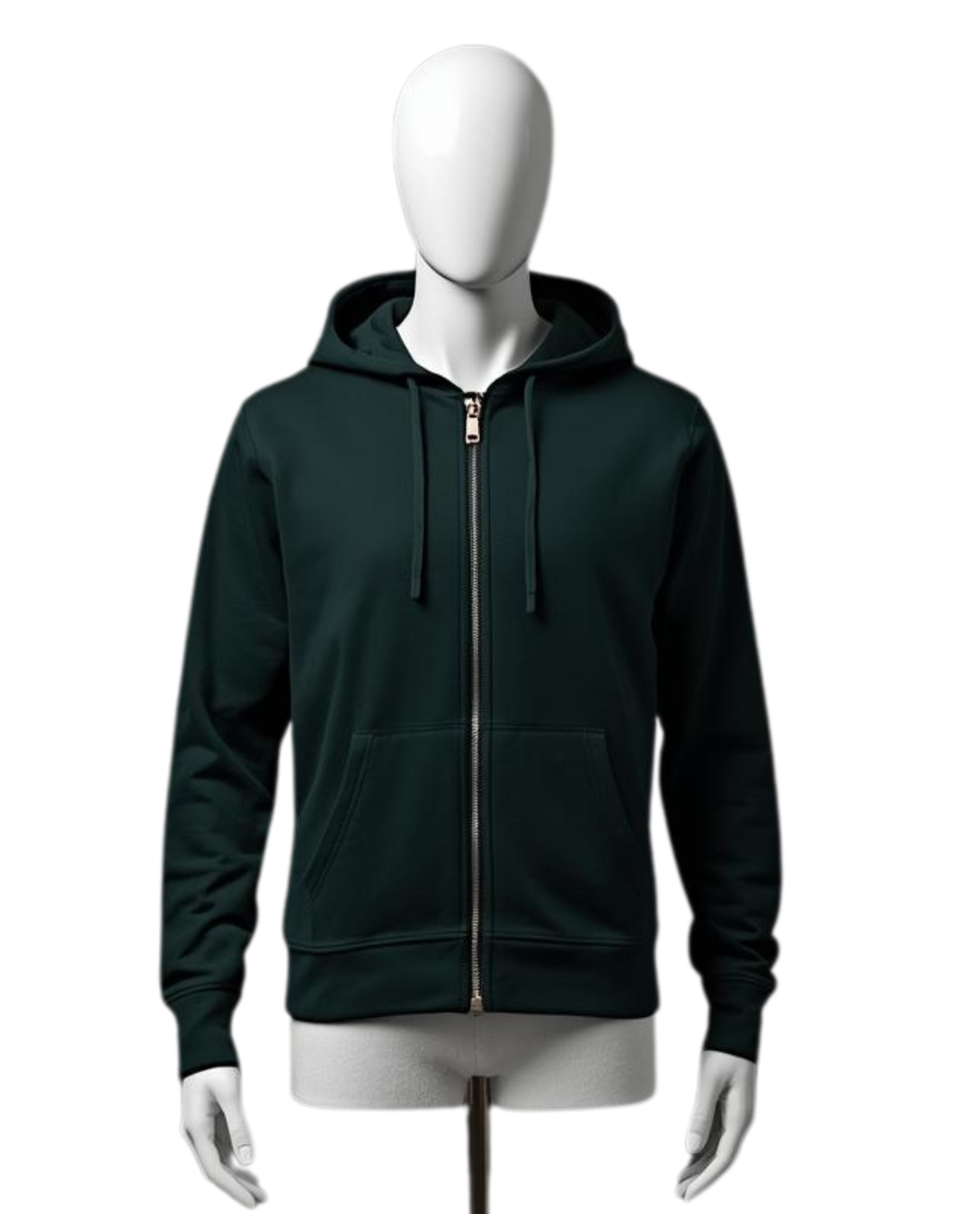 Hoodie Zipper Green