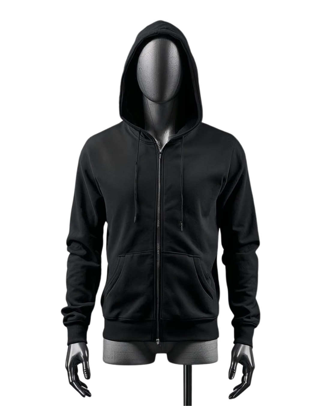 Hoodie Zipper Black