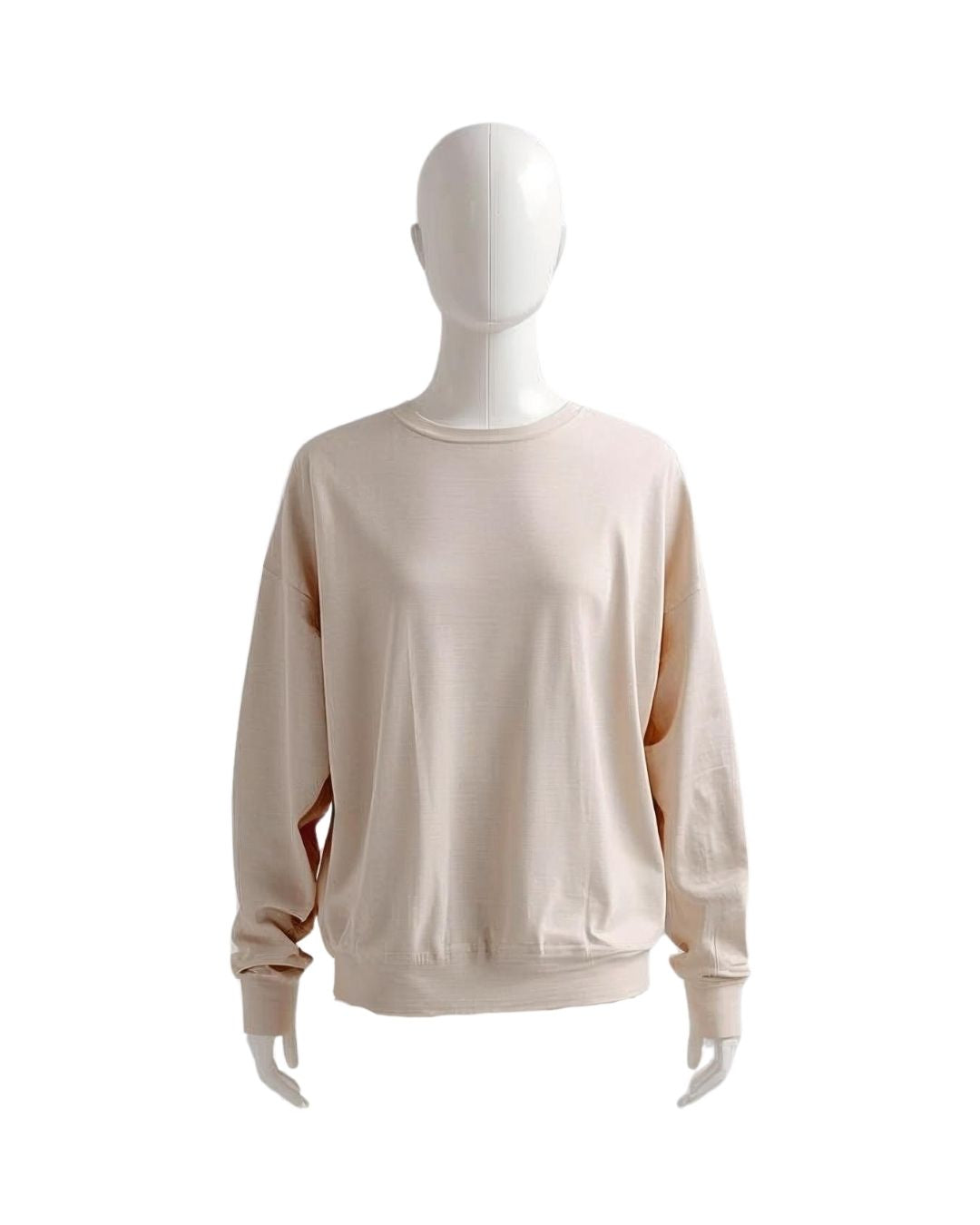 Drop Shoulder Shirt Beige