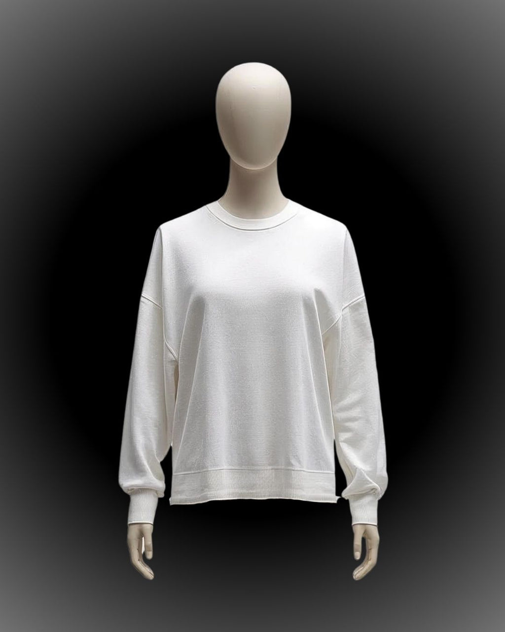 Drop Shoulder Shirt White